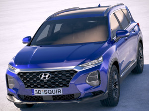 Hyundai Santa Fe 2019 3D 模型