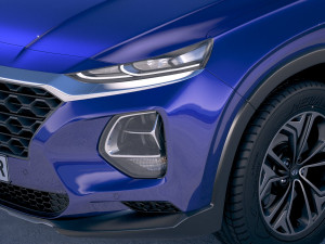Hyundai Santa Fe 2019 3D 模型
