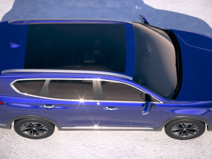 Hyundai Santa Fe 2019 3D 模型