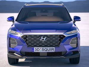Hyundai Santa Fe 2019 3D 模型