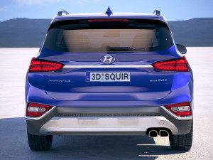 Hyundai Santa Fe 2019 3D 模型
