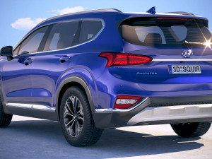 Hyundai Santa Fe 2019 3D 模型