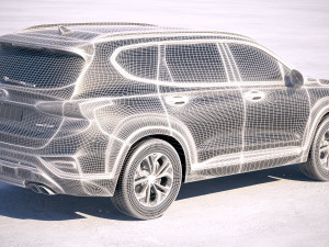 Hyundai Santa Fe 2019 3D 模型