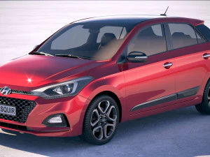 Hyundai i20 2019 Model 3D