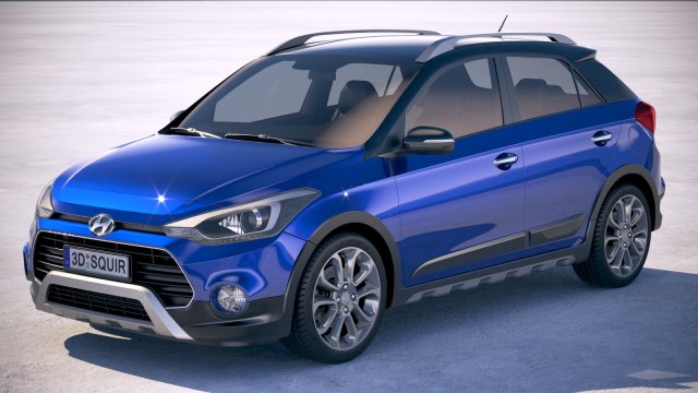 Hyundai i20 Actilve 2019 Modelo 3D .c4d .max .obj .3ds .fbx .stl .blend