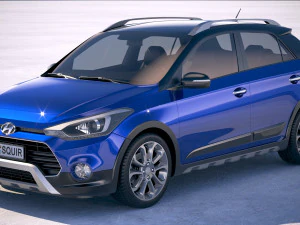 Hyundai i20 Actilve 2019 3D Model