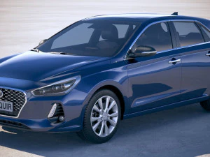 Hyundai i30 2018 3D Model