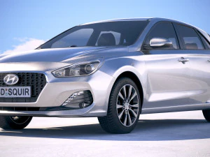 Hyundai i30 2019 3D Model