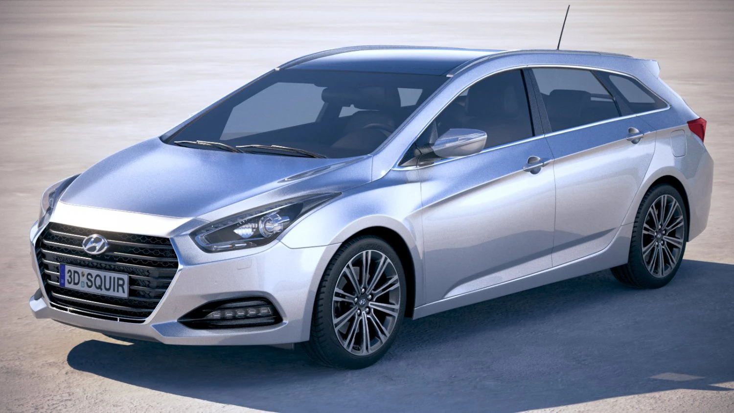 Hyundai i40 2018 Tourer 3D Model .c4d .max .obj .3ds .fbx .stl .blend 