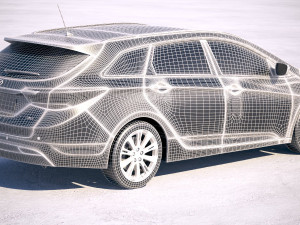 Hyundai i40 2018 Tourer Modelo 3D