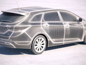 Hyundai i40 2018 Tourer 3D Model