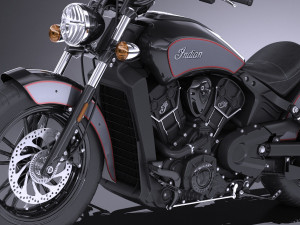Indian Scout Sixty 2018 3D Модель