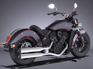 Indian Scout Sixty 2018 3D Модель