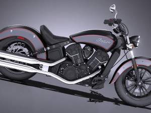 Indian Scout Sixty 2018 3D Модель