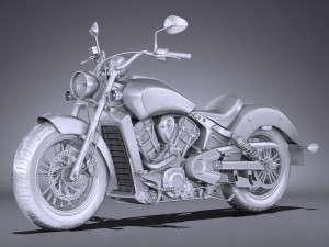 Indian Scout Sixty 2018 3D Модель