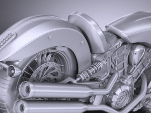Indian Scout Sixty 2018 3D Модель
