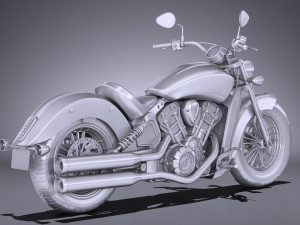 Indian Scout Sixty 2018 3D Модель