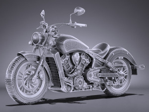 Indian Scout Sixty 2018 3D Модель