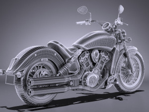 Indian Scout Sixty 2018 3D Модель