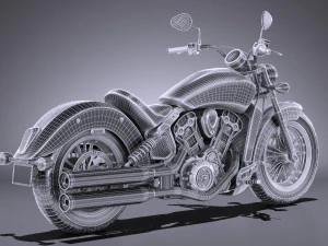 Indian Scout Sixty 2018 3D Model
