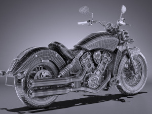 Indian Scout Sixty 2018 3D Модель