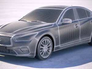 Infiniti Q50 2018 3D Model