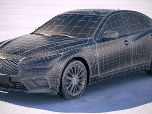 Infiniti Q50 2018 3D Model