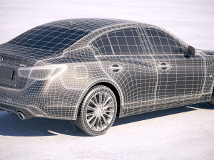 Infiniti Q50 2018 3D 模型