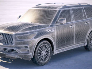 Infinity QX80 2018 3D Model