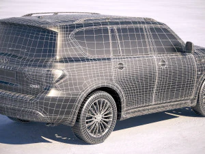 Infinity QX80 2018 3D Model