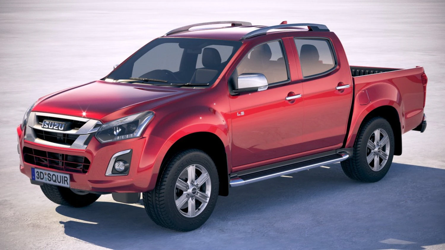 Isuzu D-max 2017 3D Model .c4d .max .obj .3ds .fbx .stl .blend