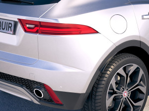Jaguar E-pace 2018 3D Модель
