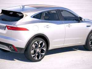 Jaguar E-pace 2018 3D Модель