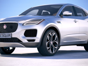 Jaguar E-pace 2018 3D Модель