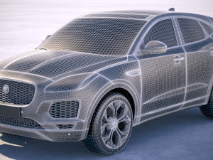 Jaguar E-pace 2018 3D Модель