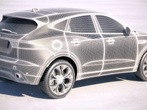 Jaguar E-pace 2018 3D Модель