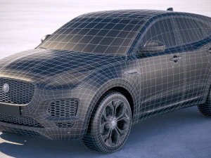 Jaguar E-pace 2018 3D Модель