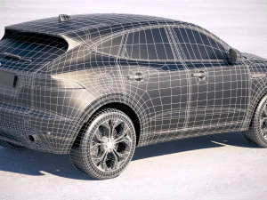 Jaguar E-pace 2018 3D Модель