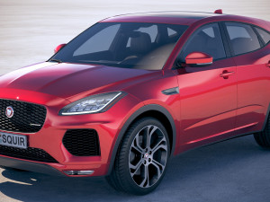 Jaguar E-pace R-dynamic 2018 3D Model