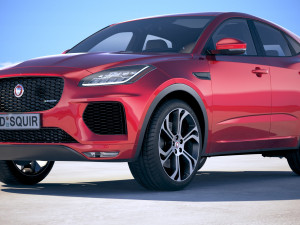 Jaguar E-pace R-dynamic 2018 3D Модель