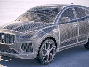 Jaguar E-pace R-dynamic 2018 3D Модель