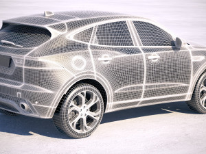 Jaguar E-pace R-dynamic 2018 3D Модель