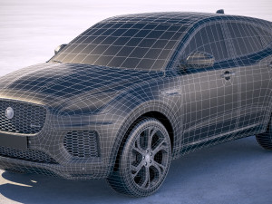 Jaguar E-pace R-dynamic 2018 3D Модель