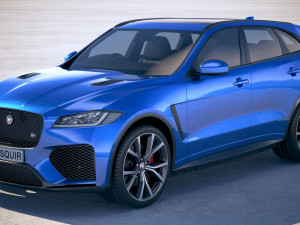 Jaguar F-pace SVR 2019 3D Model