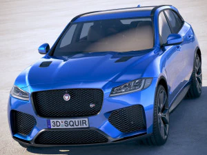 Jaguar F-pace SVR 2019 3D Model