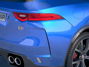 Jaguar F-pace SVR 2019 3D Model