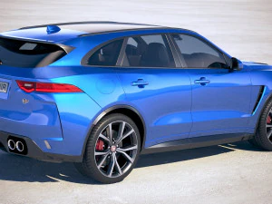 Jaguar F-pace SVR 2019 3D Model