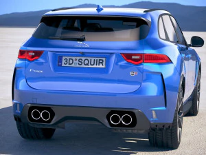 Jaguar F-pace SVR 2019 3D Model