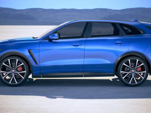 Jaguar F-pace SVR 2019 3D Model