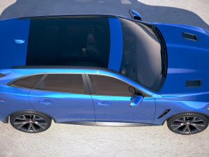 Jaguar F-pace SVR 2019 3D Model